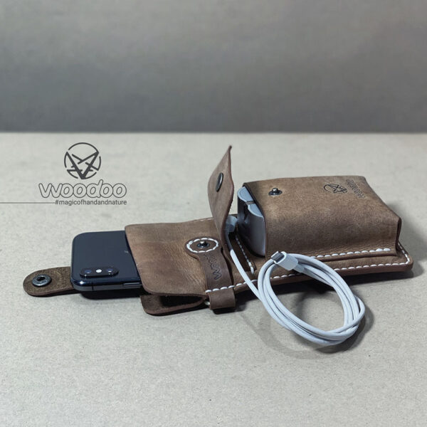 کیف موبایل + جیب اکسسوری چرم کد ۰۱۶۱ - تصویر 2